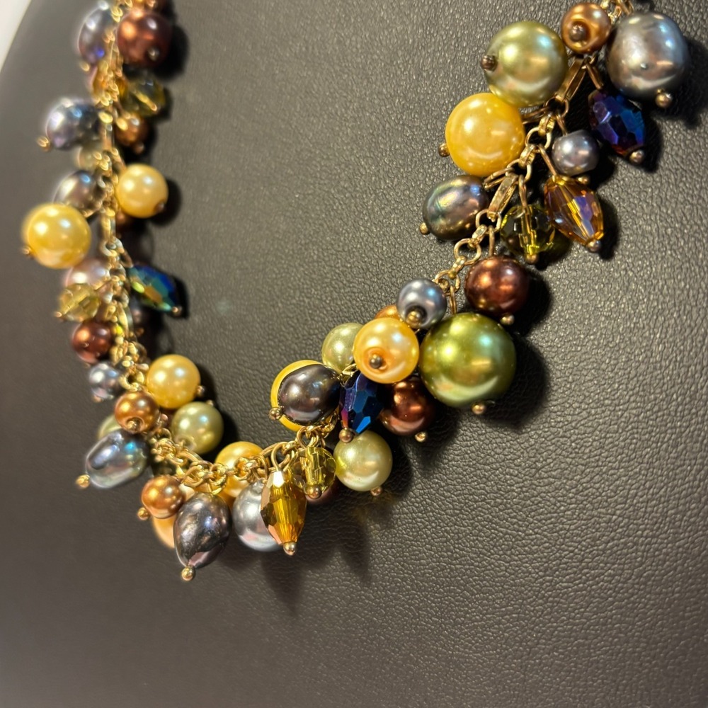 Pearl Necklace Vintage Colorful Clusters Premier Designs - Picture 7 of 12